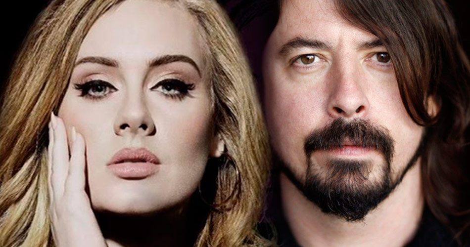 Adele pode participar do próximo álbum do Foo Fighters, sugere Dave Grohl