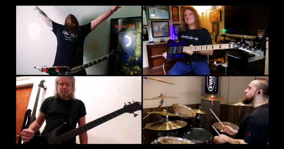 Vídeo: David Ellefson, do Megadeth, toca com o Sepultura o clássico “Territory”