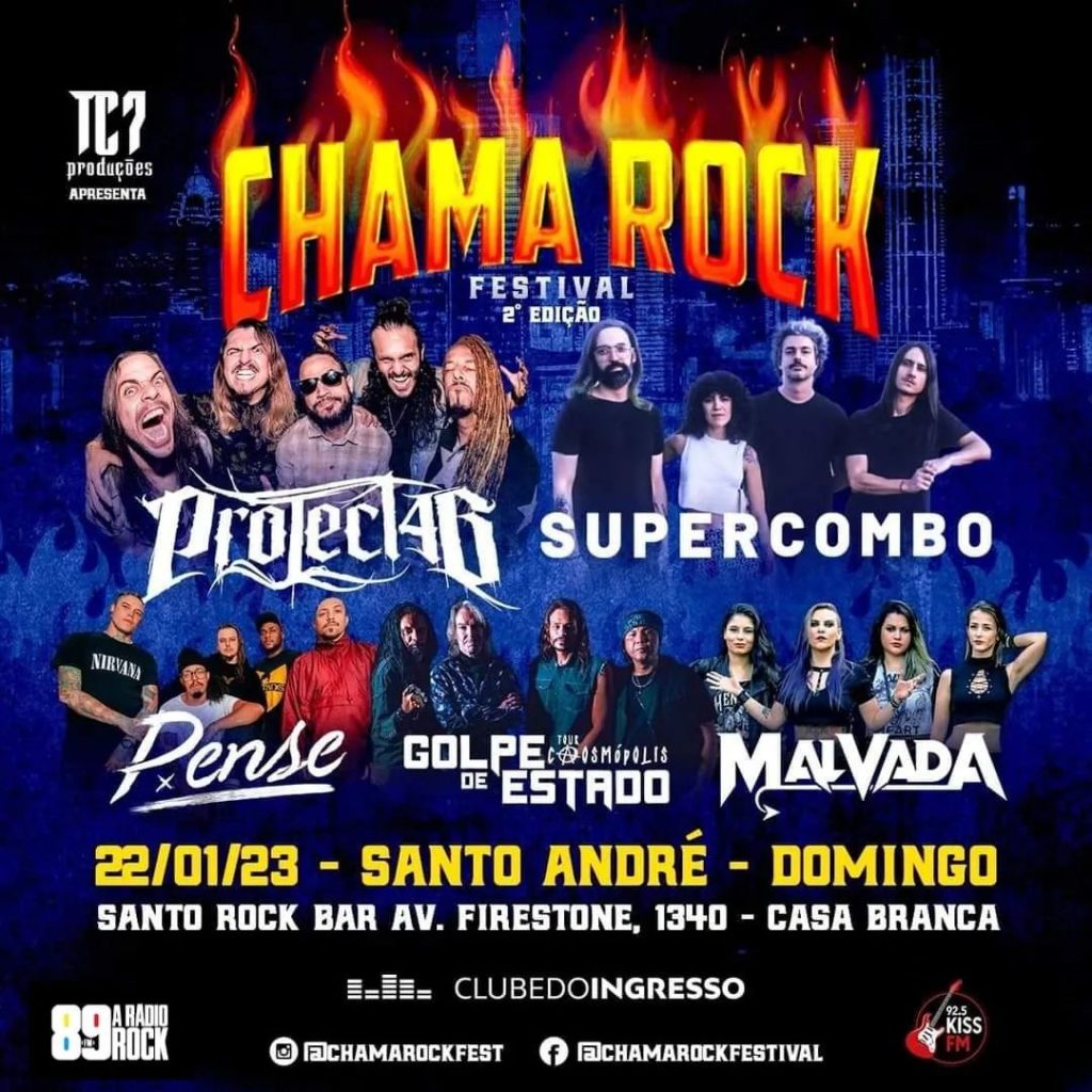 Segunda edição do “Chama Rock Fest” acontece neste domingo em Santo André -  A Rádio Rock - 89,1 FM - SP