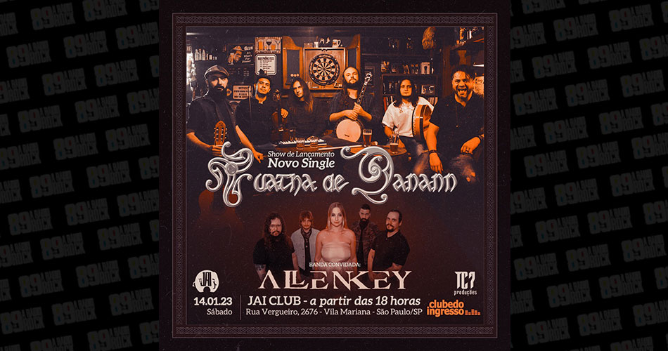 Tuatha de Danann e Allen Key se apresentam no Jai Club neste sábado