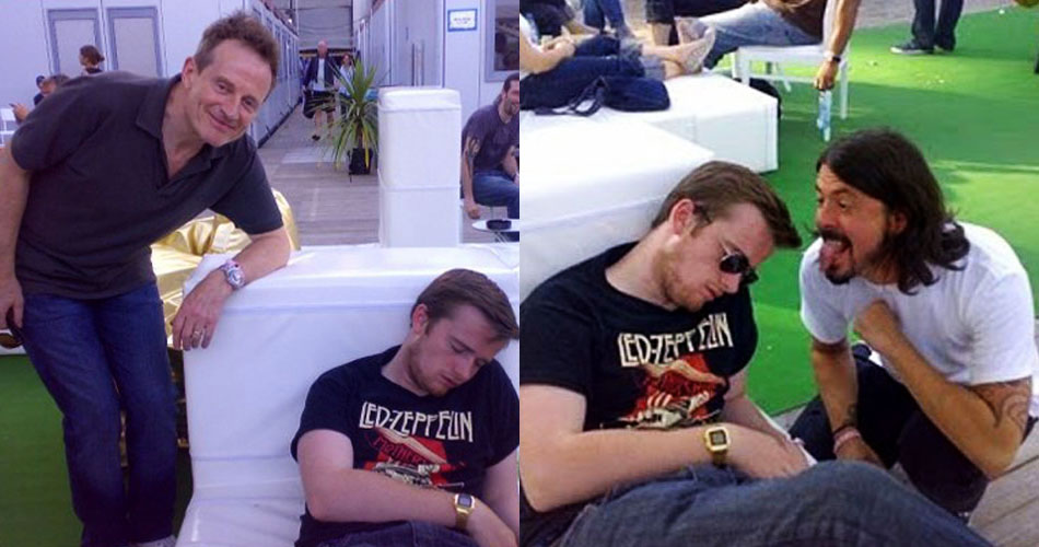 O dia em que o fã dormiu no encontro com John Paul Jones e Dave Grohl, mas não foi embora sem tirar foto