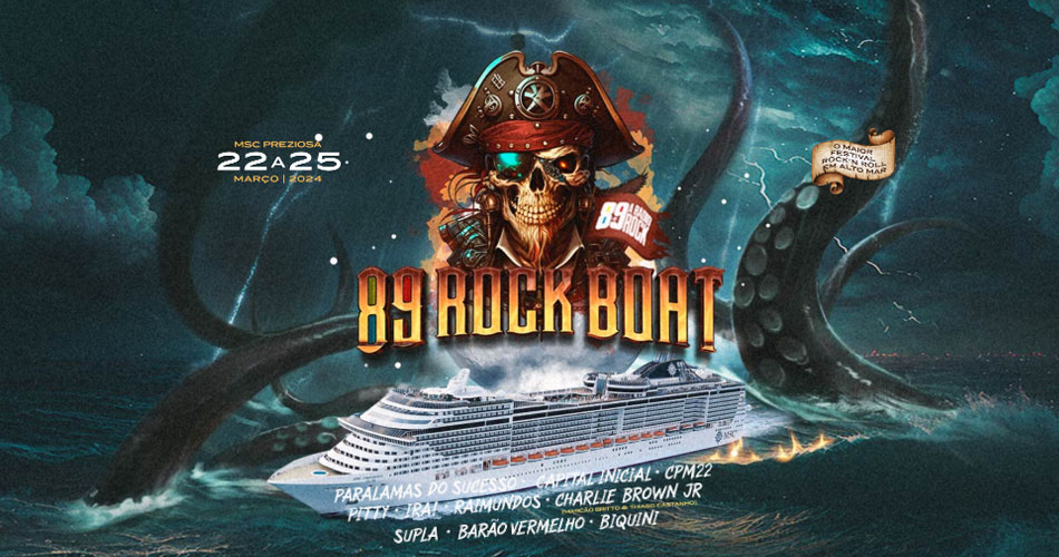 89 Rock Boat: vendas abertas para o maior festival do rock em alto