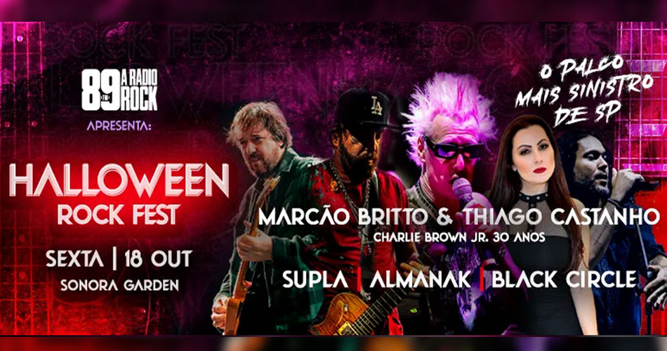 89 Halloween Rock Fest chega a São Paulo para uma noite inédita  de muita música e suspense