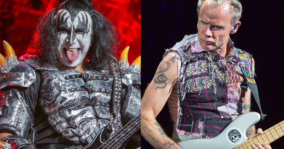 Gene Simmons não consegue lembrar de nenhuma música tocada por Flea, do Red Hot Chili Peppers