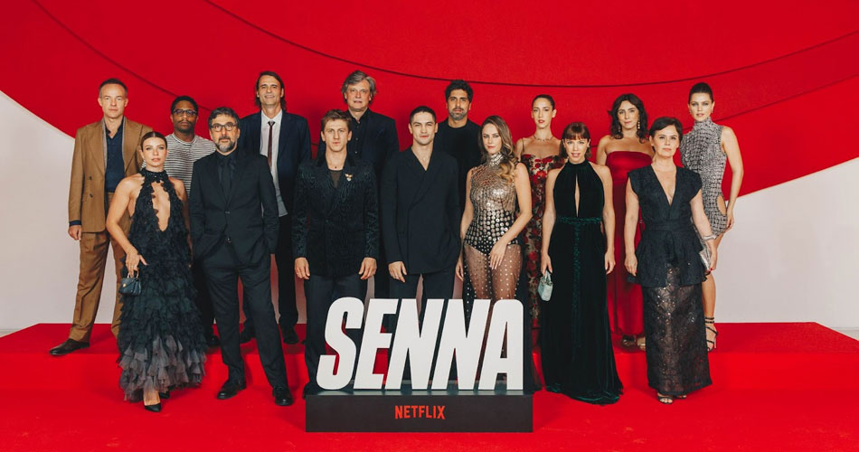 Première de Senna emociona com a presença do elenco, carro original do piloto e muitas homenagens